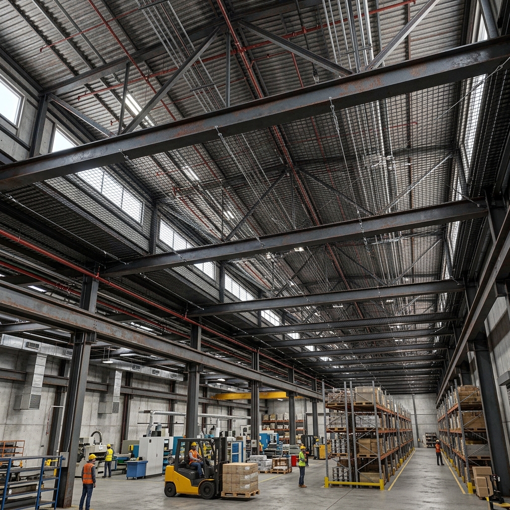 Industrial Netting 3D Render